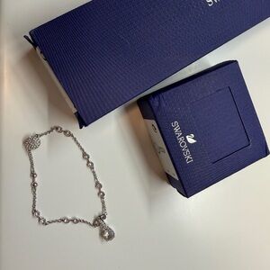 Swarovski Silver Bracelet with Crystal Charm